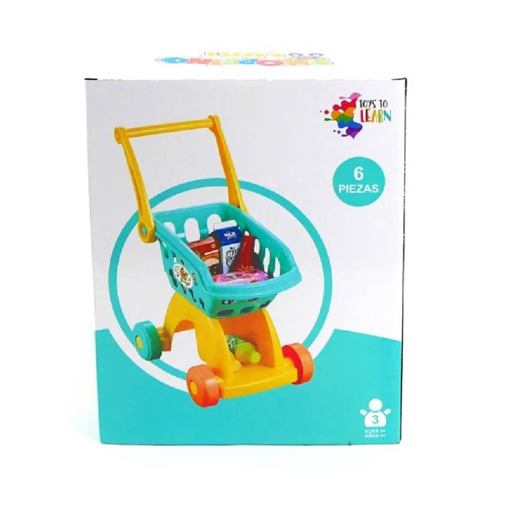 Kids Shopping Cart Playset (6 Pieces)